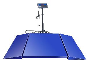 low profile platform scale with ramp