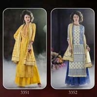 Designer Semi Stitched Cotton Salwar Suit With Cotton Dupatta(NAISHA)