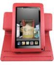 Amazon Kindle Fire Leather 360 Degree Rotatable Folding Case With Stand - Red