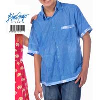 Handmade & Tailored Singapore Batik Men Shirt