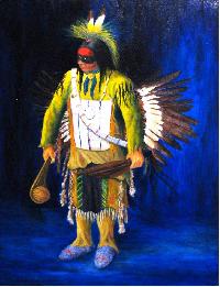 American Native Dancer Painting