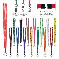 Custom Color Polyester Value Lanyards