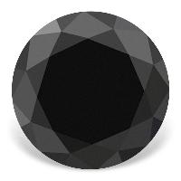 round double cut black diamond