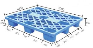4 Way Single Faced Plastic Pallet, Brand Name : BIDIFU