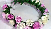 Foam Oe Paper Flower For Tiara Or Craft