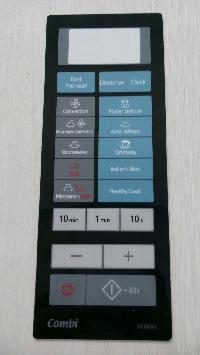 AB359 Black Microwave Oven Membrane Keypad