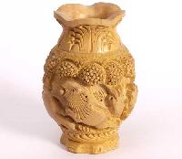 wooden vases
