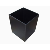 Leather Square Waste Bin