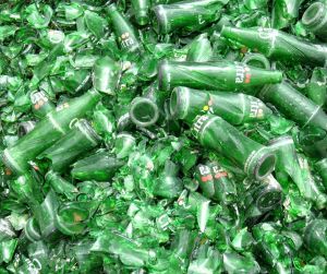 Green Bottle Cullets