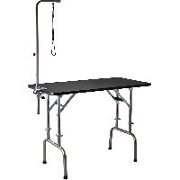 Height Adjustable Folding Table W/ Telescoping Legs