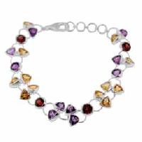 Silver Gemstone Bracelets - B17491