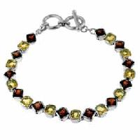 Silver Gemstone Bracelets - Br3039