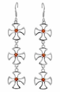 Silver Gemstone Earrings ED6102