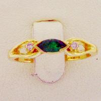 Diamond Emerald Gold Rings - 03