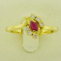Diamond Ruby Gold Rings Dgr-013