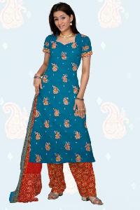 Polyester Printed Salwar Suit-035