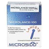 MICROSIDD Glucometer LANCETS Round Blue 100's