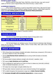 Thermo-super Power-90 (tsp-90) Chemically Bonded Castables