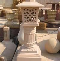 decorative stone lamp post