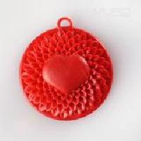 Heart Flower Valentines Necklace