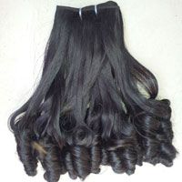 Curly Machine Weft Hair Extensions