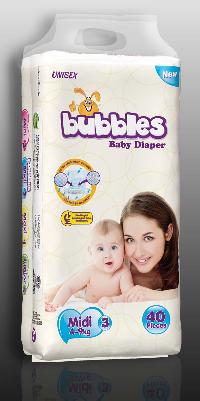 baby diaper, Brand Name : Bubbles