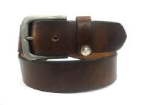 Genuine Leather Burnished Belt