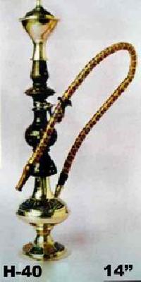 Hookah Wooden Brass 1 Pipe