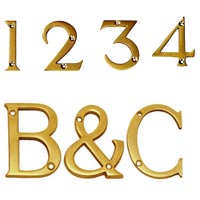 Brass Numerals & Alphabets