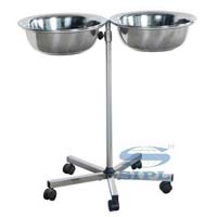 Hospital Double Bowl Stand