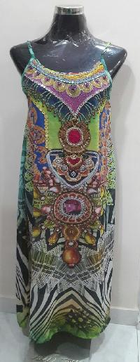 Party Wear Western Wear Tie Dye Long Maxi Dress at Rs 1050/piece in Jaipur