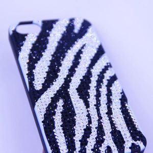 Zebra Stripe Pattern Diamond Case For Iphone 5