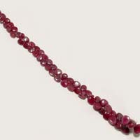 Ruby Plain Heart Shape Beads