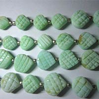 Opal Carved Heart Shape Beads