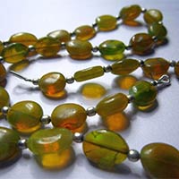 Original Yellow Opal Oval Beads