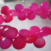Pink Chalcedony Briolettes Beads