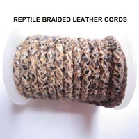 Reptile Braided Leather Cords