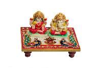 Handicraft marble laxmi ganesh