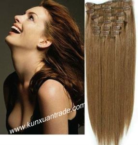 Silky Straight Clip In Indian Remy Human Hair