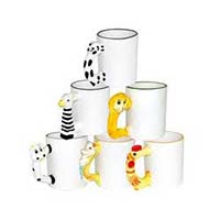 Animal Cups Couple with 4 Set