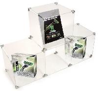 Large Acrylic 4 Cube Shelving