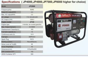 Petrol Generator, Brand Name : Mtech