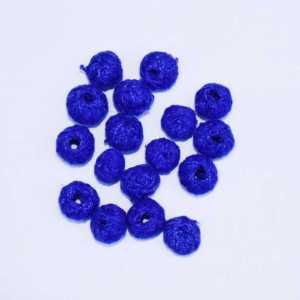 Blue Cotton Thread Beads