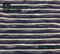 Space Denim Striped Pique Fabric