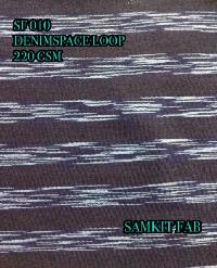 SPACE DYED STRIPED FRENCH TERRY fabric