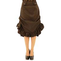 Compass Tucked Stripe Skirt