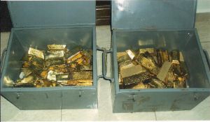 gold bar,  Material : Gold Dust