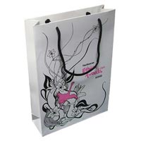 White Duple Bard Paper Bags