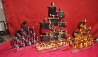 Metal Plated Decorative Ships