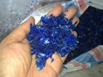 Dark Blue Bottle Recycled PET Flakes